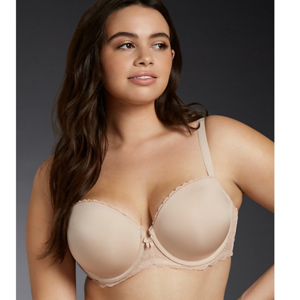 Nude Smooth Cup Push-Up Demi Bra